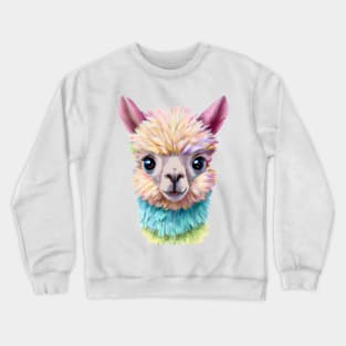 Colorful Baby Lama Crewneck Sweatshirt